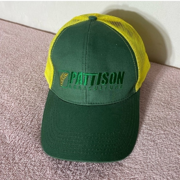 5/$25 Yellow Green Pattinson Agriculture Mesh Back Snap Back Hat - Picture 11 of 11